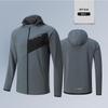 Men's Quick Dry Hooded Full-Zip Sport Jacket