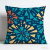 Tropical Rainforest Leaf Buttfly Geometric Abstract Cushion Cover Peach Skin Throw Pillowcase Living Room Home Decor Pillow Case