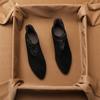 Fashion AIYUQI Women's Ankle Boots 2025 Pointed Toe Vintage Thick Heel Cow Suede Women's Short Boots Large Size Plus Suede Female Boots