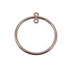 Irregular Oval Frame Connectors Moon Hammered Texture Links For Earring Making