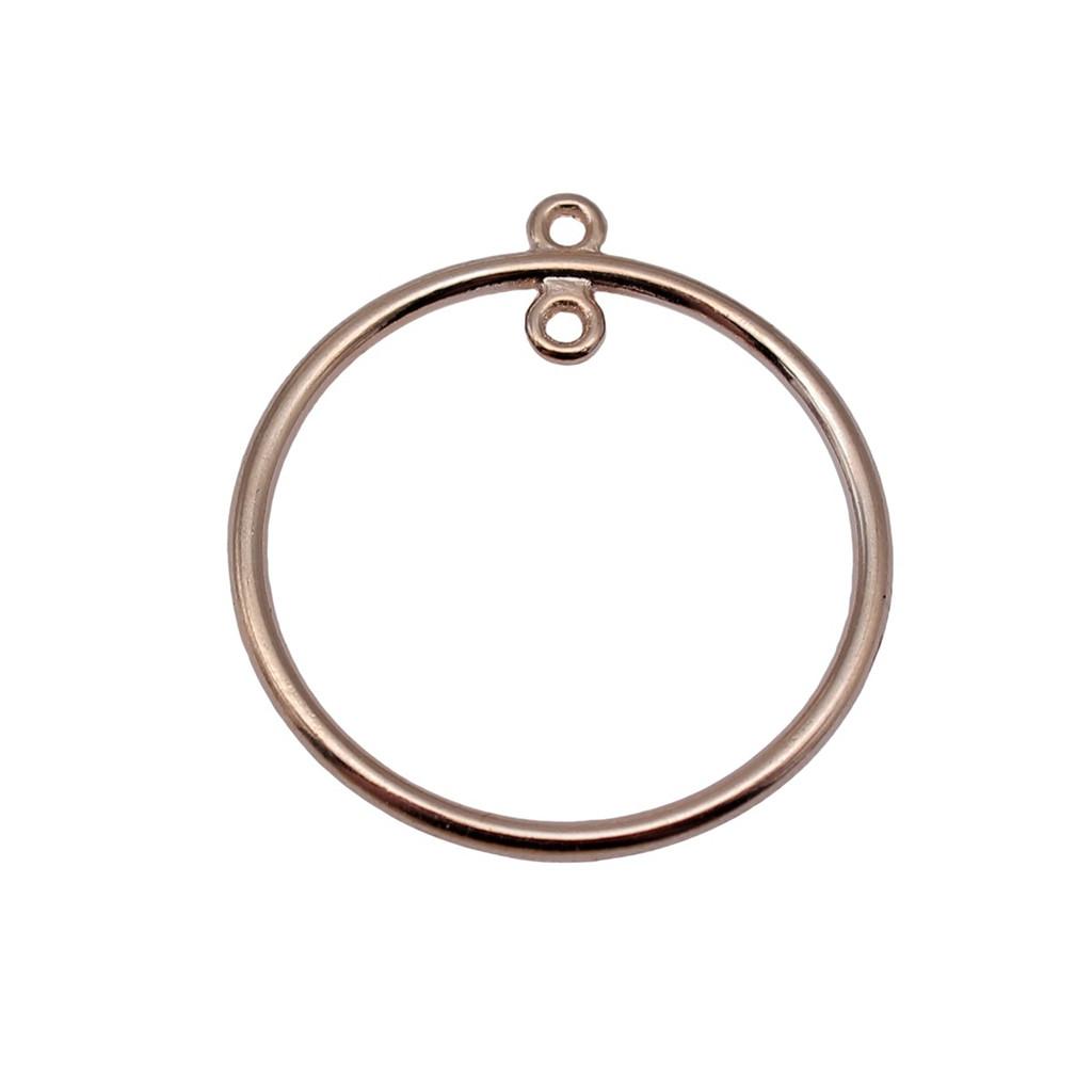 Irregular Oval Frame Connectors Moon Hammered Texture Links For Earring Making
