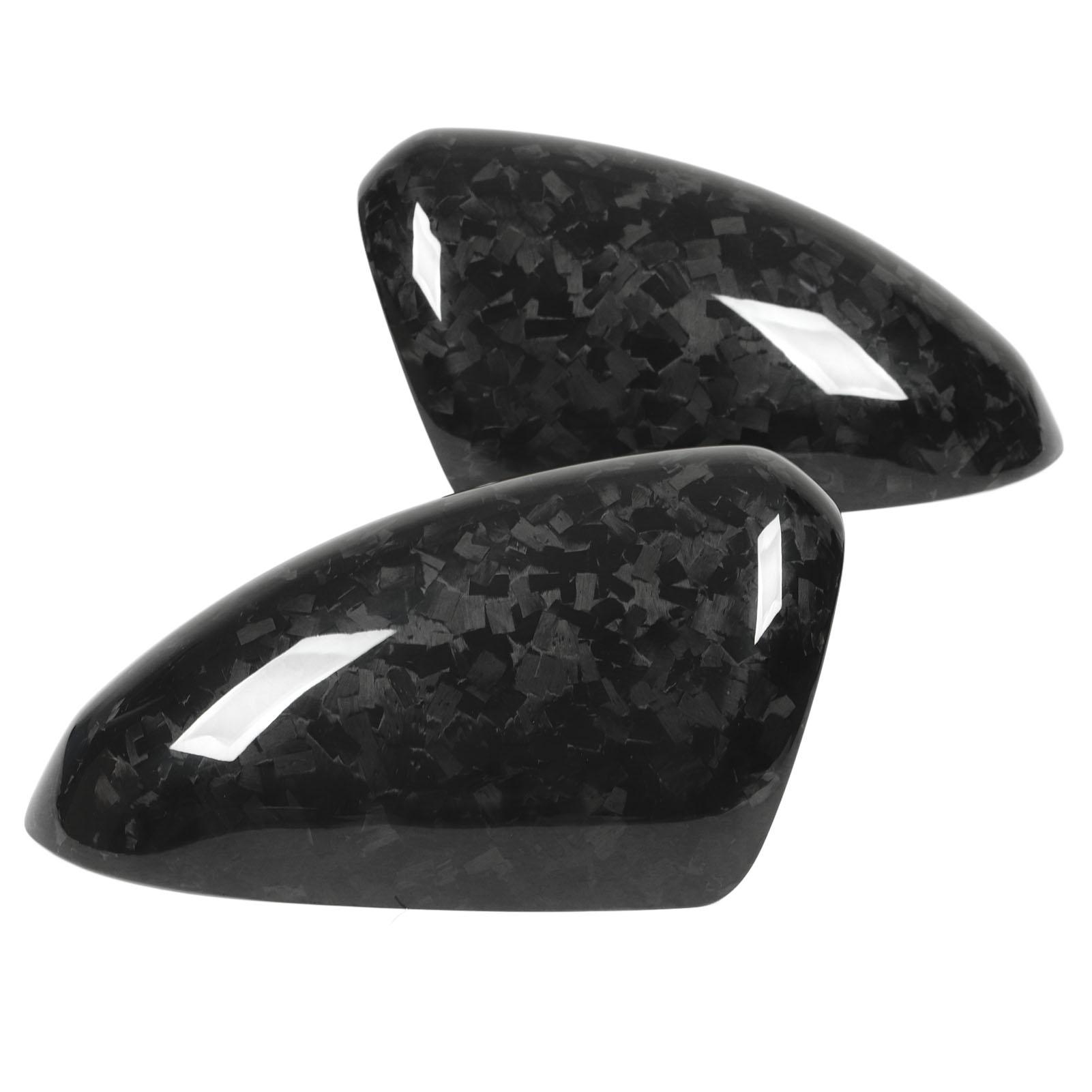 Side Mirror Covers 2PCs Carbon Fiber Rearview Mirror Caps Moulding Trim Replacement for Subaru BRZ 2022 + Forged Carbon