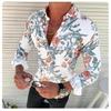 Men's Long Sleeve Floral Print Shirt, Casual Button-Down for Daily Wear