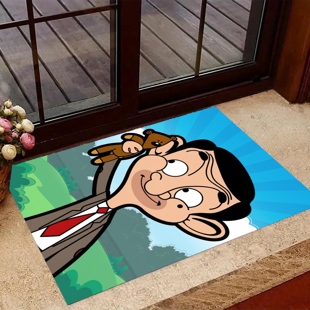 Mr Bean London Trip Carpet Design For Entryway Living Rooms Hallway Study Room Antislip Carpet Decorate Offices Spiritual Gift