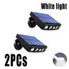 1-4PC solenergi LED-lys utendørs bevegelsessensor dekorasjon overvåkingslys balkong vanntett spotlight 4LED solar hagebelysning