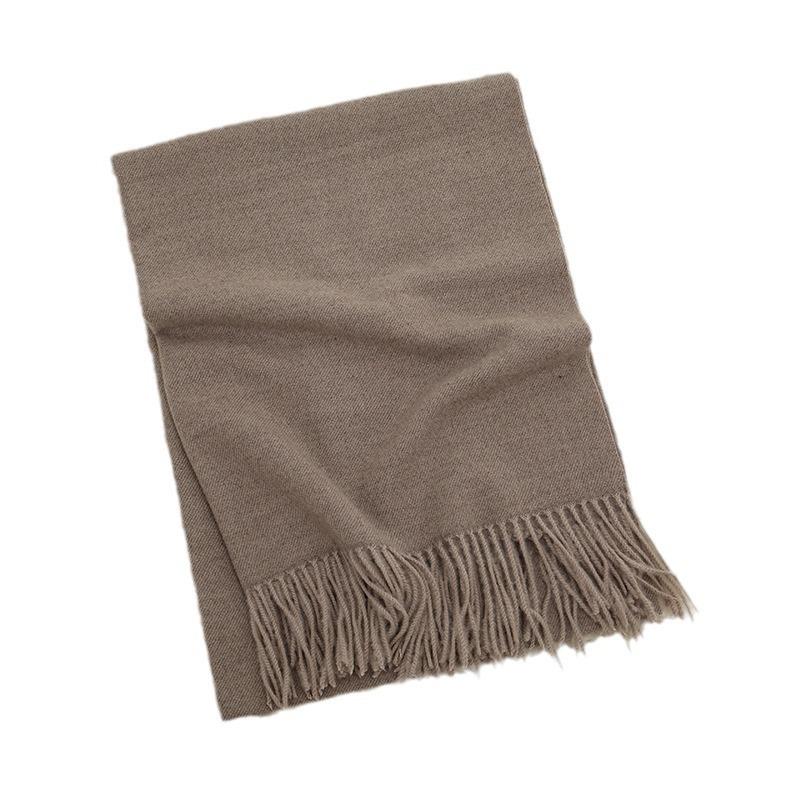New solid color Maillard autumn and winter scarf versatile imitation cashmere scarf women's high-end warm scarf shawl