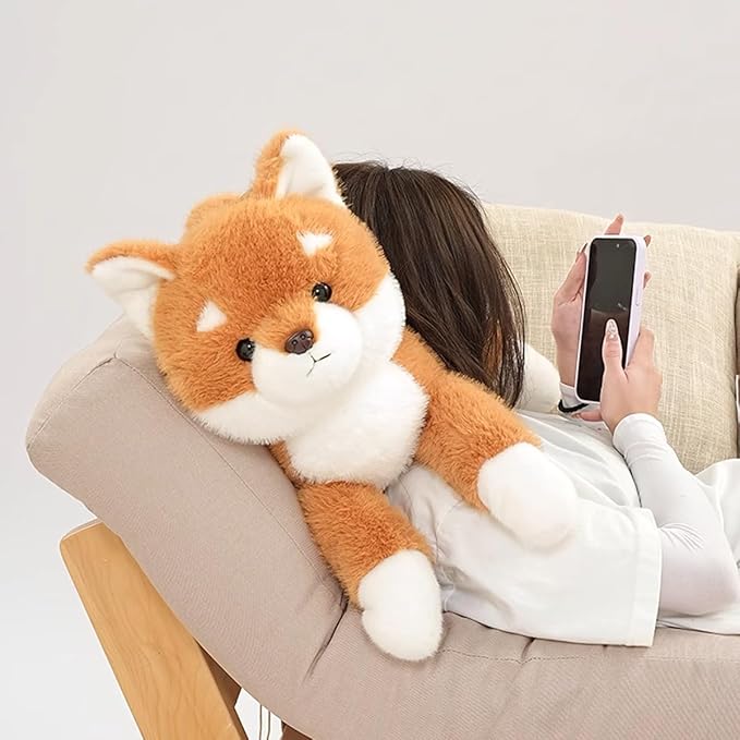 Shiba Inu Plush Dog Toy 45cm Soft Cuddle Pillow