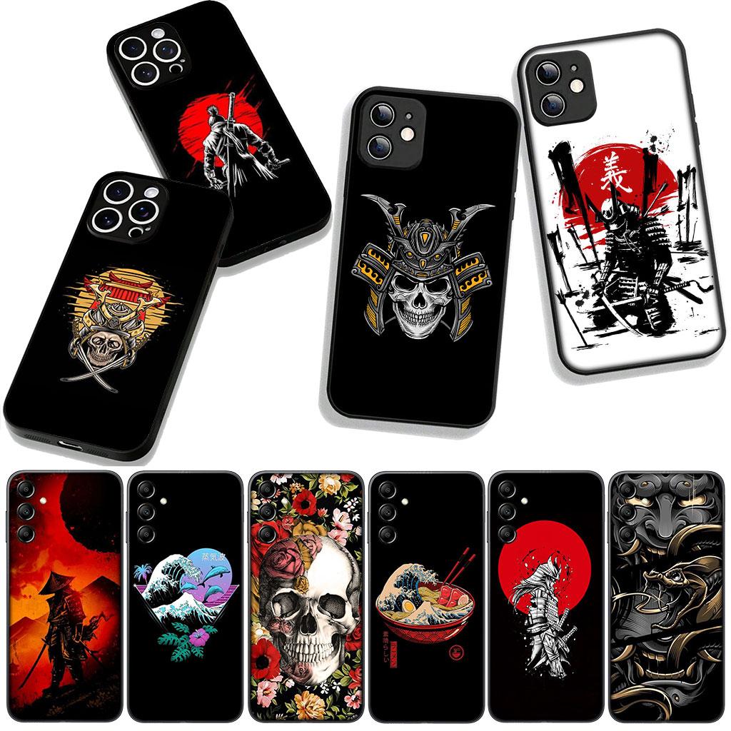 Cover for Apple iPhone 17 16 11 Pro XS Max XR 6 7 8 Plus + 16E SE 2020 2022 Air 5 Phone Case Japan Samurai Skeleton Ninja Skull