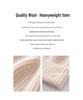 Thickened Wool Ribbed Cuff Cashmere Knit Hat - Warm and In Stock