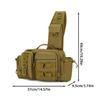 Splashproof Fishing Gear Storage Bag Fishing Tackle Backpack for Fishing Hiking Shoulder Pack Fanny Pack Nylon Bag