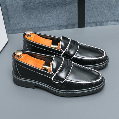 Mode Echt Leer Heren Lage Hak Loafers Handgemaakt Instappers Zakelijk Casual Schoenen Klassieke Zachte Mocassins Britse Stijl Rijschoenen