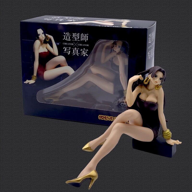 Cartoon Anime One Piece Boa·Hancock Car Decoration PVC Sexy Beautiful Girl Model Toys Auto Center Console Ornaments Accessories