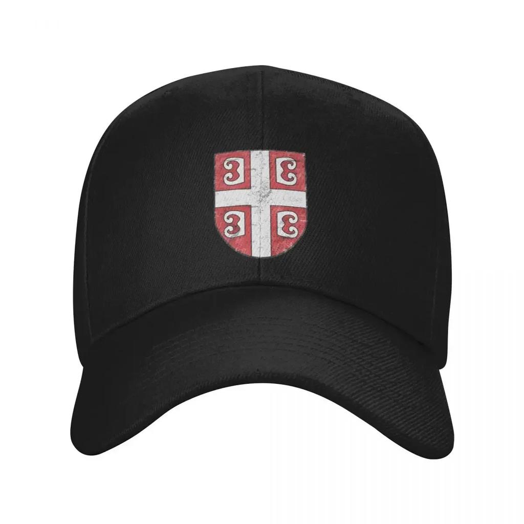 Serbian Coat Of Arms Vintage Baseball Cap Sun Hat For Children Hat Beach Golf Wear Men Women's
