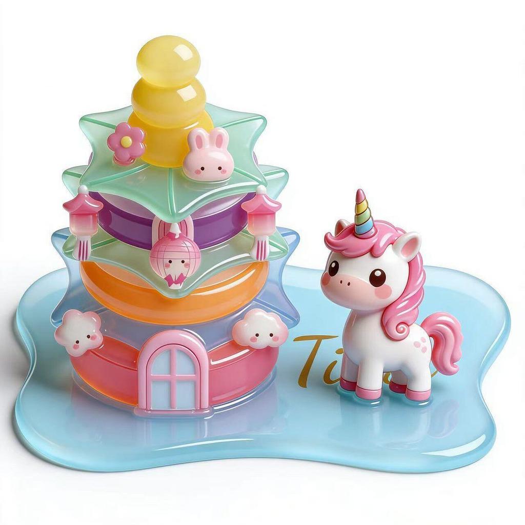 Corner Cute 3D Crystal Relief Stacking Stickers Cartoon Animal Decals Kids DIY Handmade Craft Toy Set
