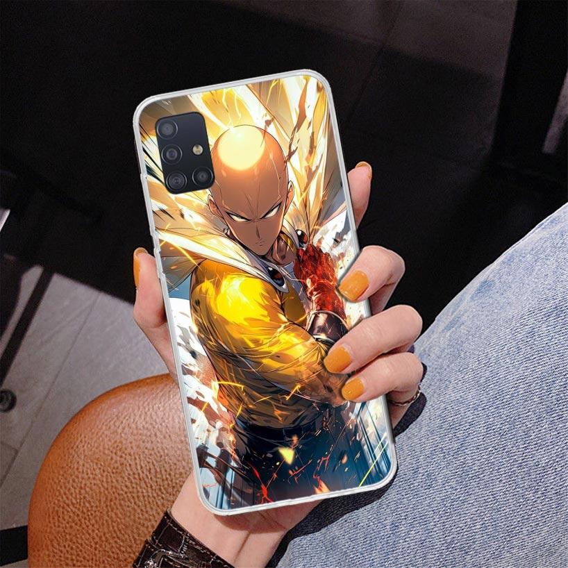 Anime One-Punch Man Phone Case For Samsung Galaxy A52 A32 A22 A12 A51 A31 A50S A30S A20S A10S Note 20 Ultra 10 Plus S10 A72 A71