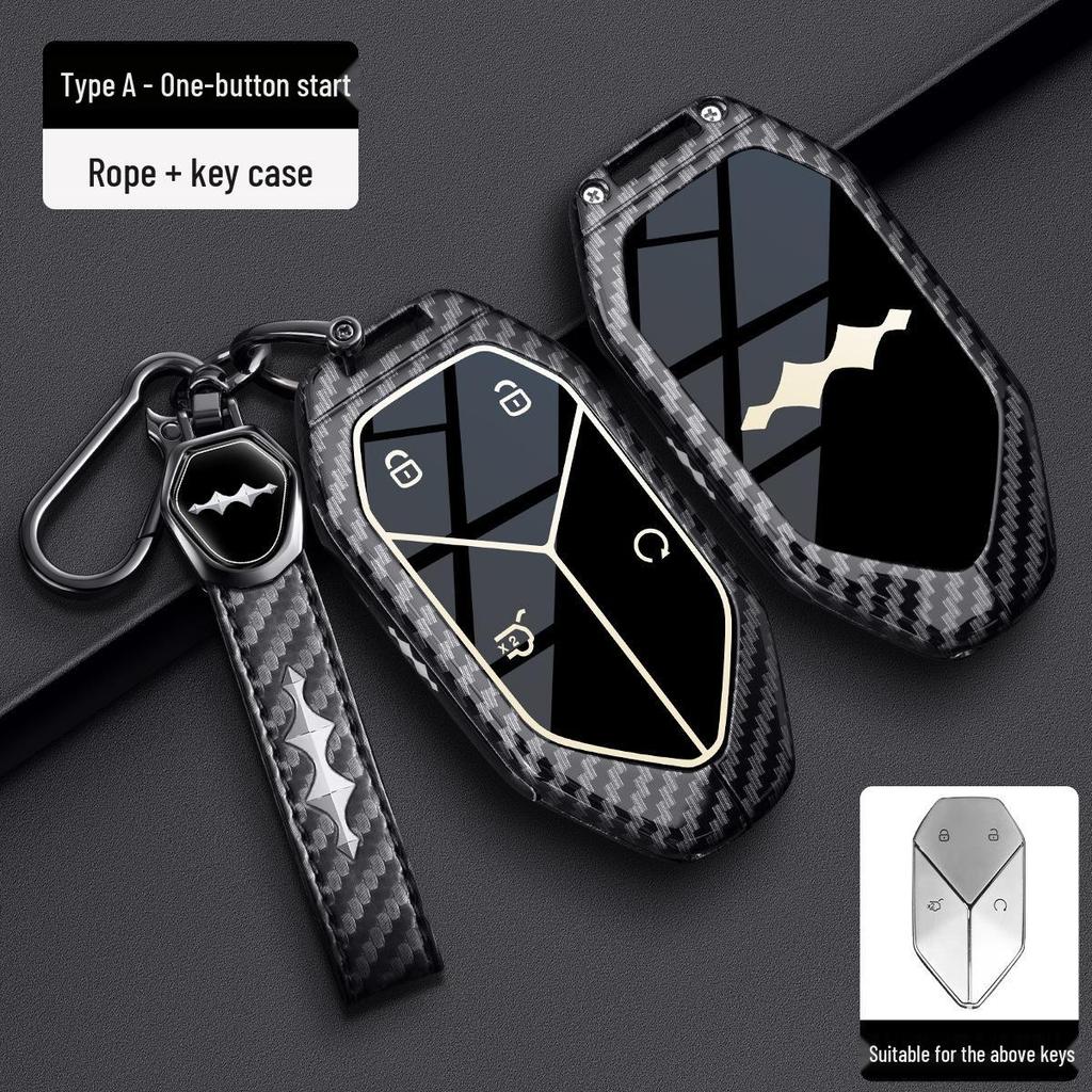 Equation Leopard 8/5 Key Case: Premium Metal Carbon Fiber Full-Coverage Shell for Models 25/26