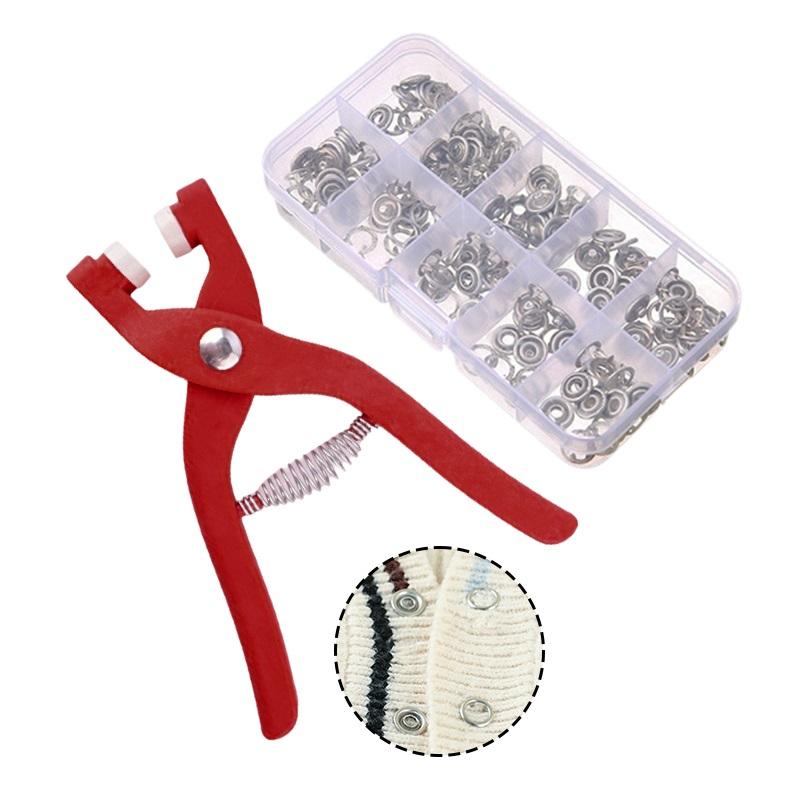 Nylon Five-Claw Buckle Installation Tool Pliers No-Sewing Invisible Button for DIY Crafts Clothes Hats Snap Buttons Installation