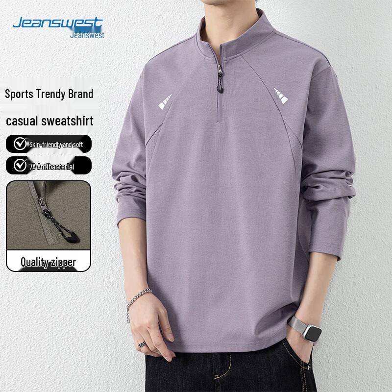 Jeanswest Men's Casual Crew Neck Sweatshirt