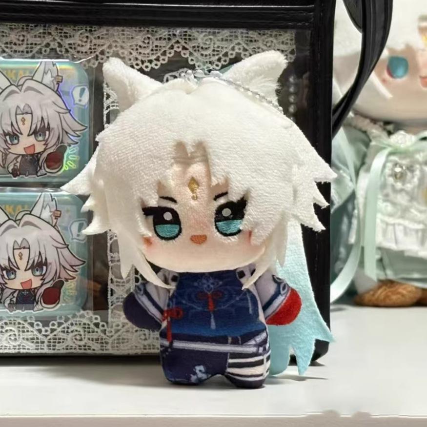 10cm Aventurin Plüschtier Honkai Star Rail Feixiao Argenti Spielzeug Anime Jiaoqiu Plüsch Schlüsselanhänger Anhänger Kuscheltiere Weihnachtsgeschenke 10CM