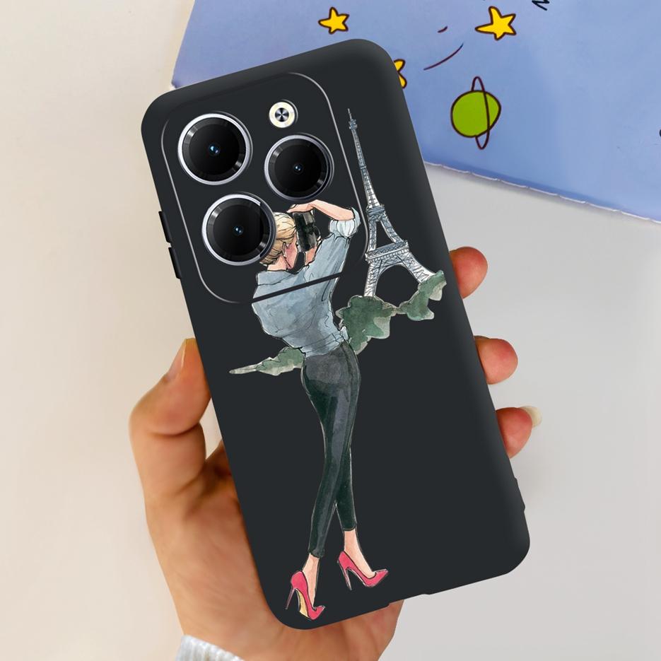 For Infinix Hot 40 Pro Case X6837 Cute Fashion Cover Soft Silicone Phone Case For Infinix Hot 40i Hot40 Pro Hot40i Fundas Bumper