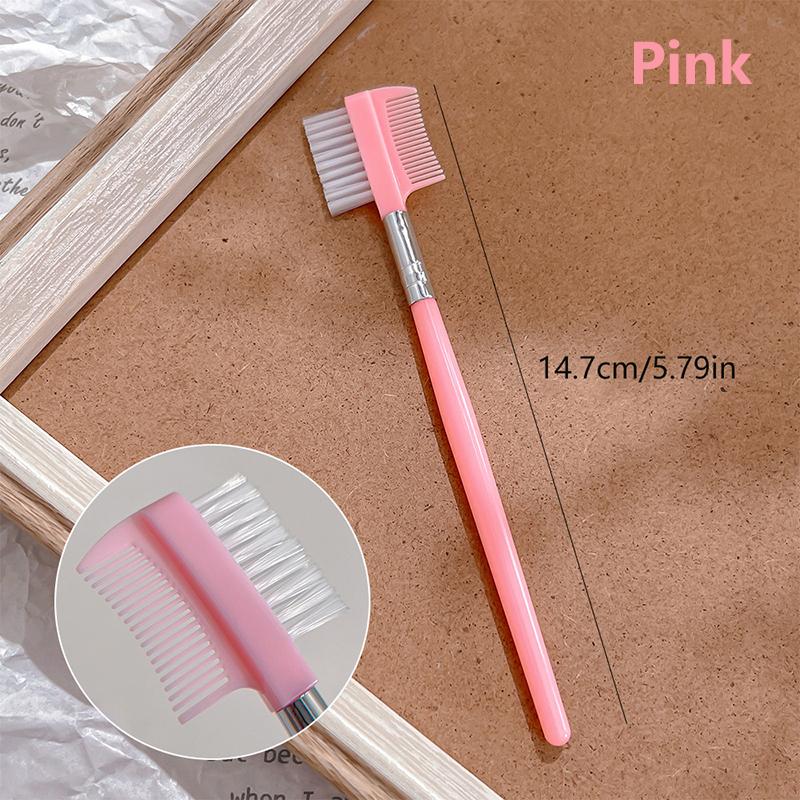 

Mini Nail Art Dual-purpose 3D Texture Nail Art Brush Nail Styling Eyebrow Brush Disposable Eyelash Beauty Tool Manicure Salon розовый