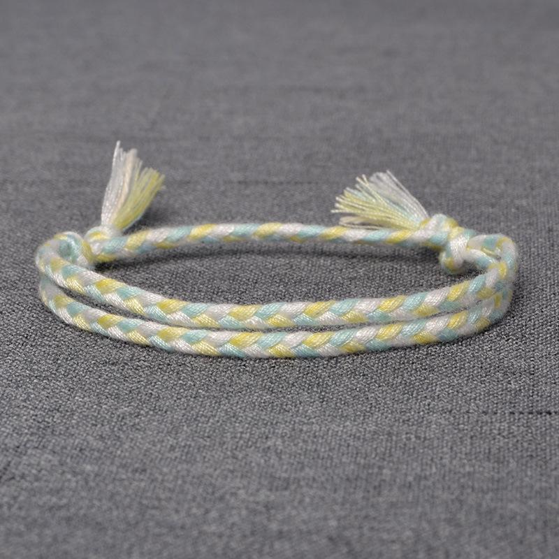 AKK Combed Cotton-Linen Handwoven Bracelet – Versatile, Comfortable, Stylish for Couples and Students