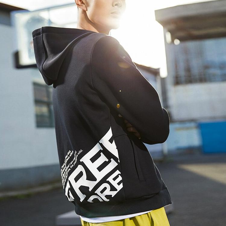 Anta Basketball Series Letter Pattern Zip Jacket Men Jackets Black 152211736-3