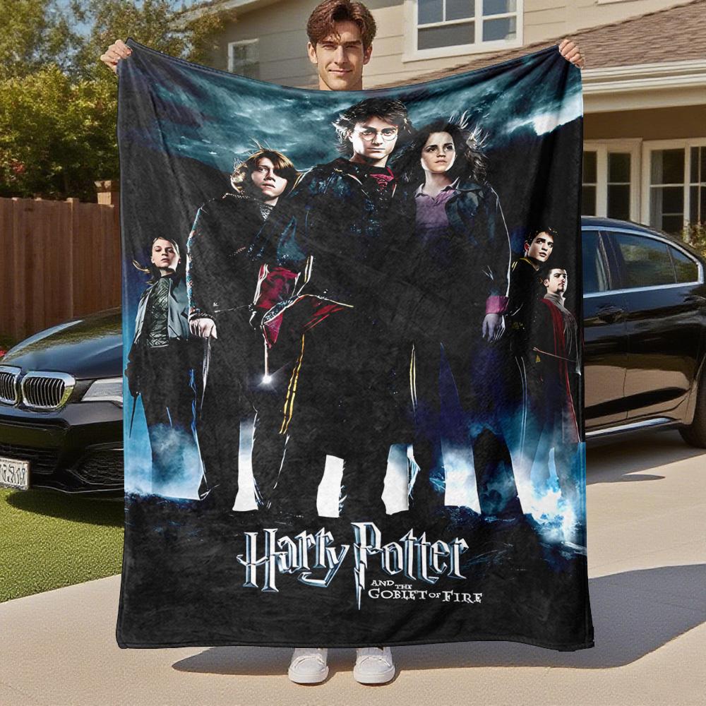 1ks Harry Potter Kalich Oheň Venkovní Flanelovádeka Na Všechny Roční Období Měkké Teplo,Domácí Dekorace 1031223