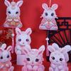 Cute Festival Lantern Material Kits DIY Craft Cartoon Rabbit Lamps  Women