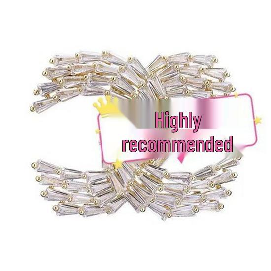 

Silver Crystal Champagne Brooch: Luxury Brass Accessory for Women шампанського