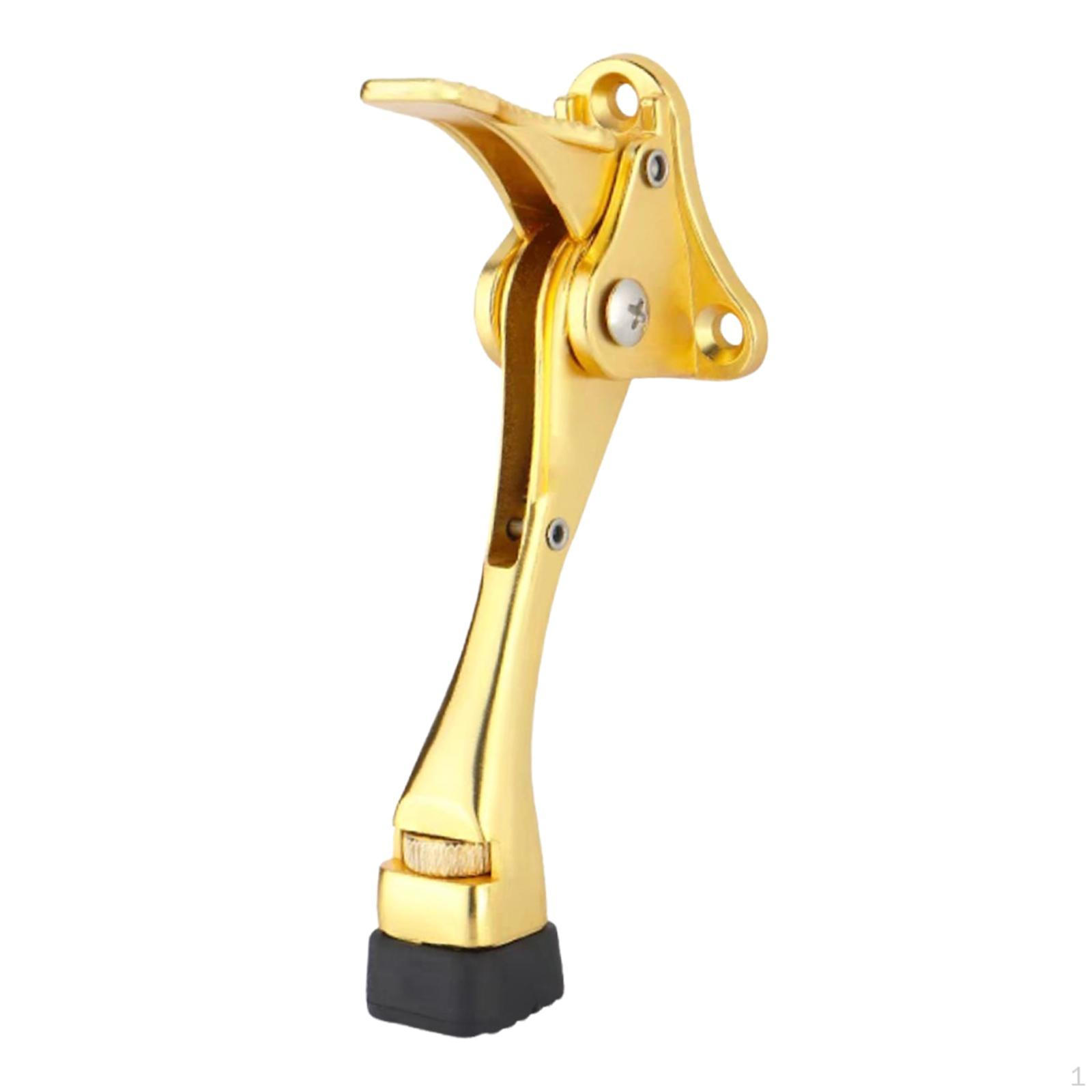 

Регулируемый дверной упор для двери в помещении, 5,5 дюймов в длину, резиновый наконечник 10 мм, подставка с ножным управлением Golden