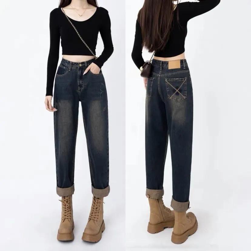 

Women s High Waist Straight Leg Jeans 2025 - Slimming Petite Cropped Cigarette Pants XL