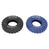 2Pcs Blue Black Rubber Tire Dog Chew Toy Safe Tire Shape Rubber Pet Chew Toy for Medium Large Dogs