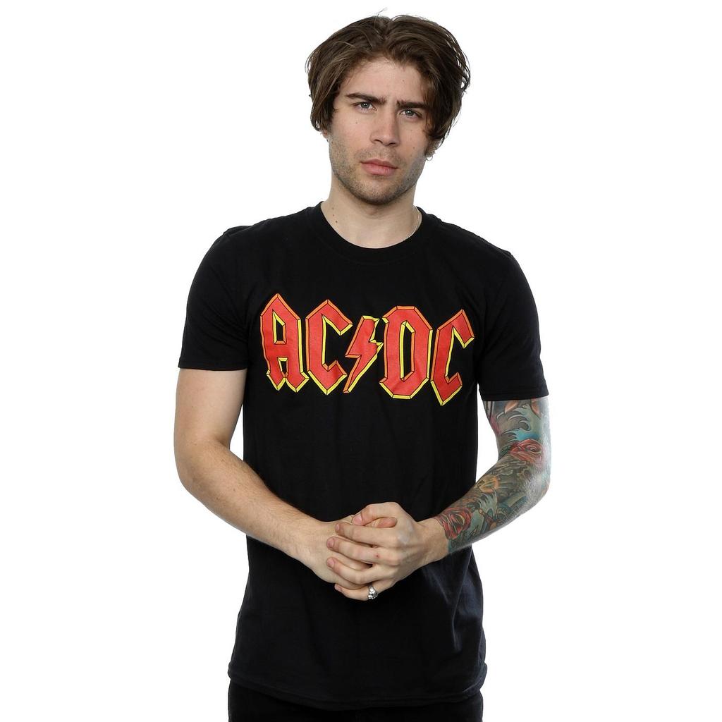 AC/DC Mens Logo Cotton T-Shirt