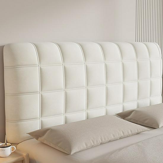 Protezione per Testiera Monocolore Addensata - Copertura Imbottita in Cotone Completamente Avvolgente per Autunno e Inverno
