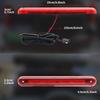 12V Red LED Brake Stop 24 LED Ensures Rearward Easy Highly Waterproof and Tape Passenger Car Third Brake Light Light, High-Mount Light, Beads, Safety,