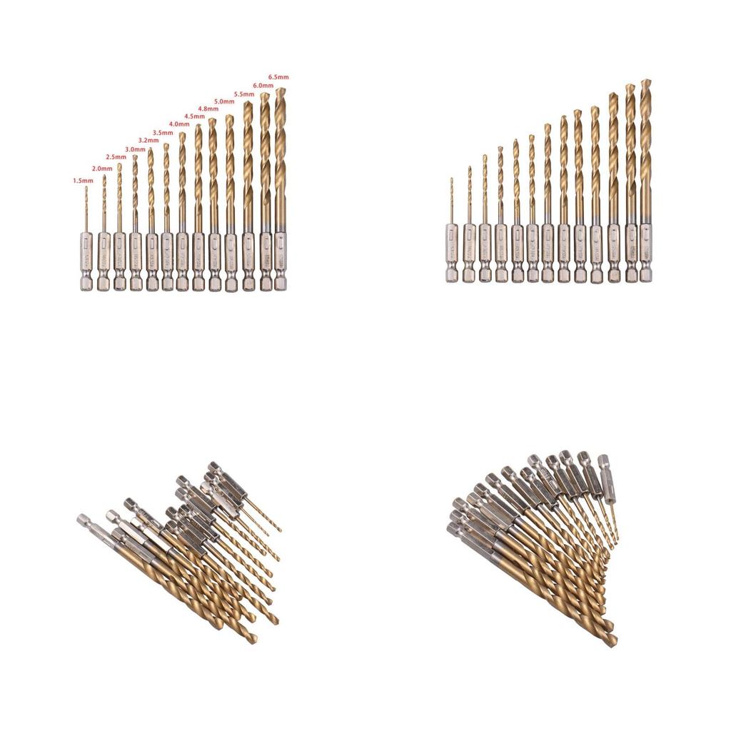 Premium 13pcs Hss Hexagonal Shank Drill Bit Set Featuring High-quality Steel Construction