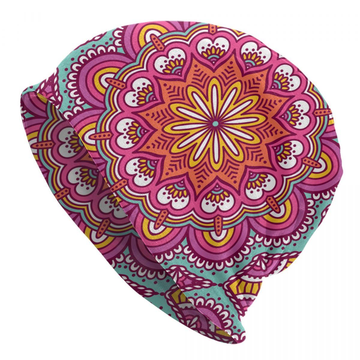 

Custom Bohemia Ethnic Unisexdala Flower Pattern Bonnet Hat Knitted Hat Unisex WoUnisex Unisex Adult Warm Winter Skullies Beanies Caps Beanies Cap