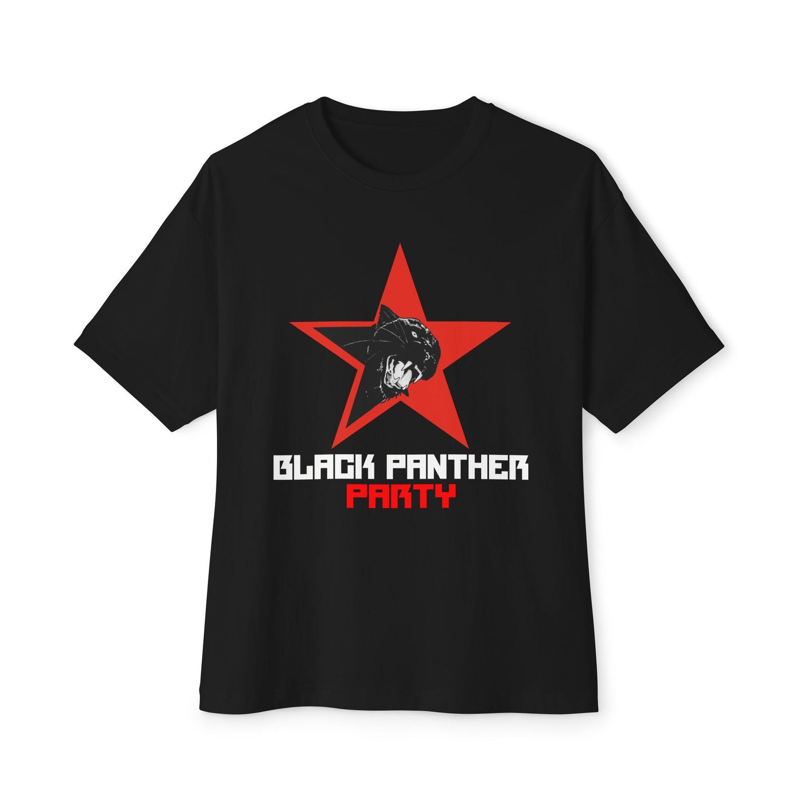 Black Panther Party Malcolm X Logo Unisex Oversized Tees T-Shirt Size S-3XL 3XL