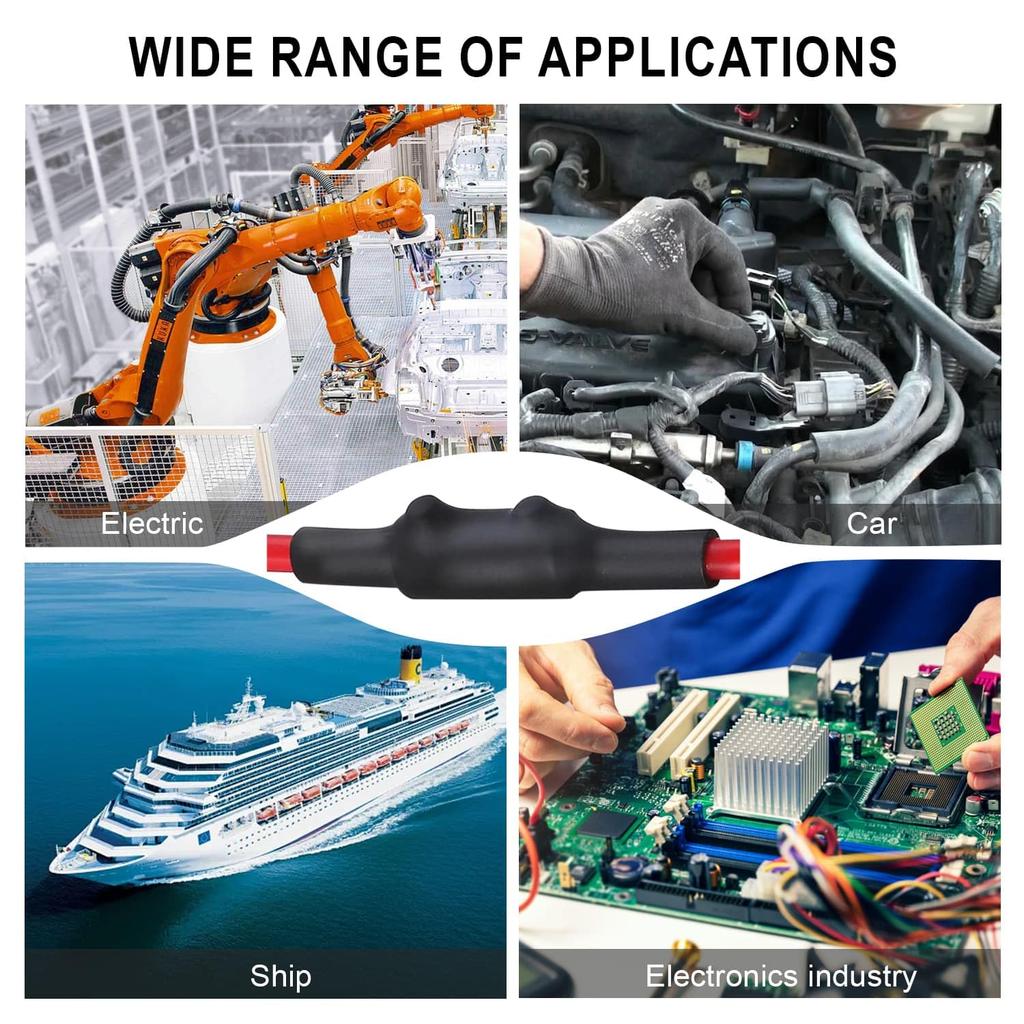 10Pcs 6 AWG Gauge Wire Connector Nut Kit, 80A Splicing Quick Wiring Connection Terminal, Circuit Connector Wire Connector with 20Pcs Screws and 10