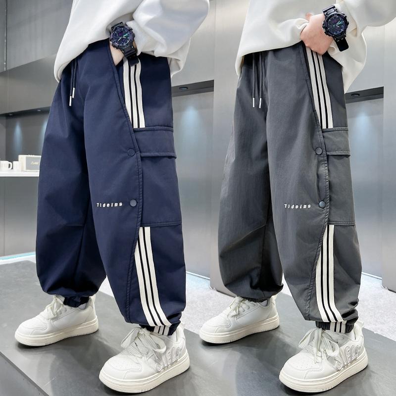 Children's Clothing, Boys' Pants, Spring and Autumn Styles, 2026 New Spring Clothing, Sports Pants, Middle-aged Children's Spring Casual Boys' Trend
