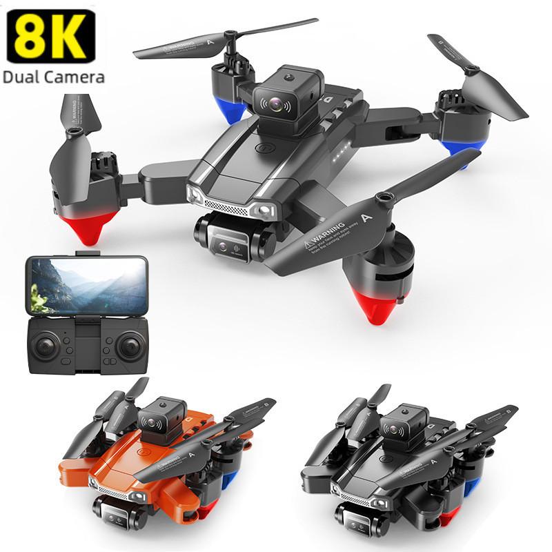 Js22 Foldable Obstacle-avoidance Drone With Hd Camera Colorful Lights Four-axis Remote Control Aircraft