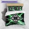 3pcs Duvet Cover Set (1*Duvet Cover + 2*Pillowcase, Without Core), Borussia Monchengladbach Print Bedding Set, Bedroom Decor, All‑Season, Birthday Gif