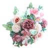 Simulated Flowers Bouquet Bright Colors High Simulation No Withering Fading Fake Flower Home Office Decor