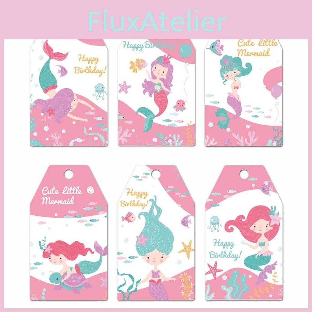 Theme Gift Mermaid Tag Series Creative Paper Tags For Event Room Decoration