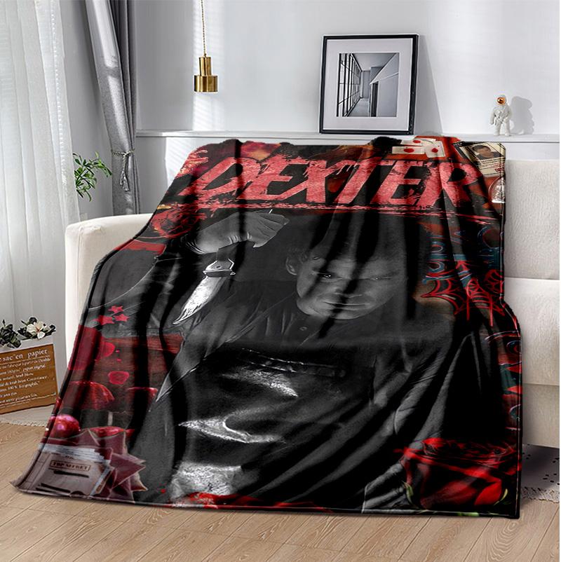 Dexter Flannel Blanket Soft Warm All-Season Throw, Design for Camping, Car Travel, Hiking Sofa, Bed, Office Perfect Gift for Parties