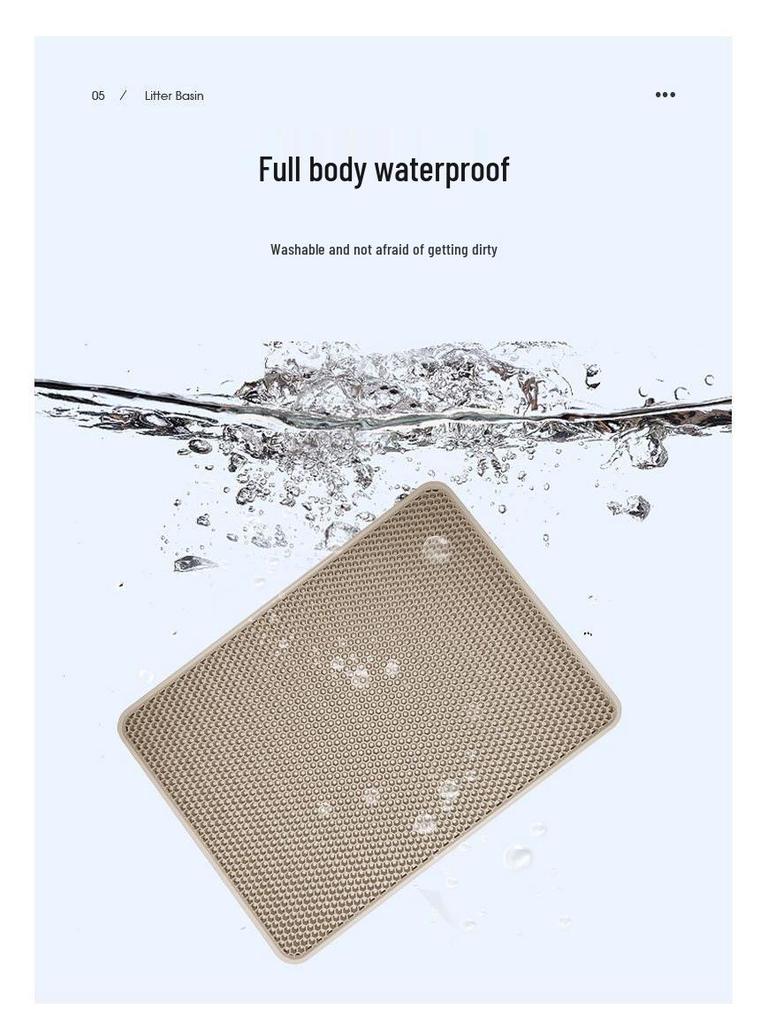 Wodoodporna mata pod kuwetę dla kota i podkładka do spania z podwójnej warstwy EVA