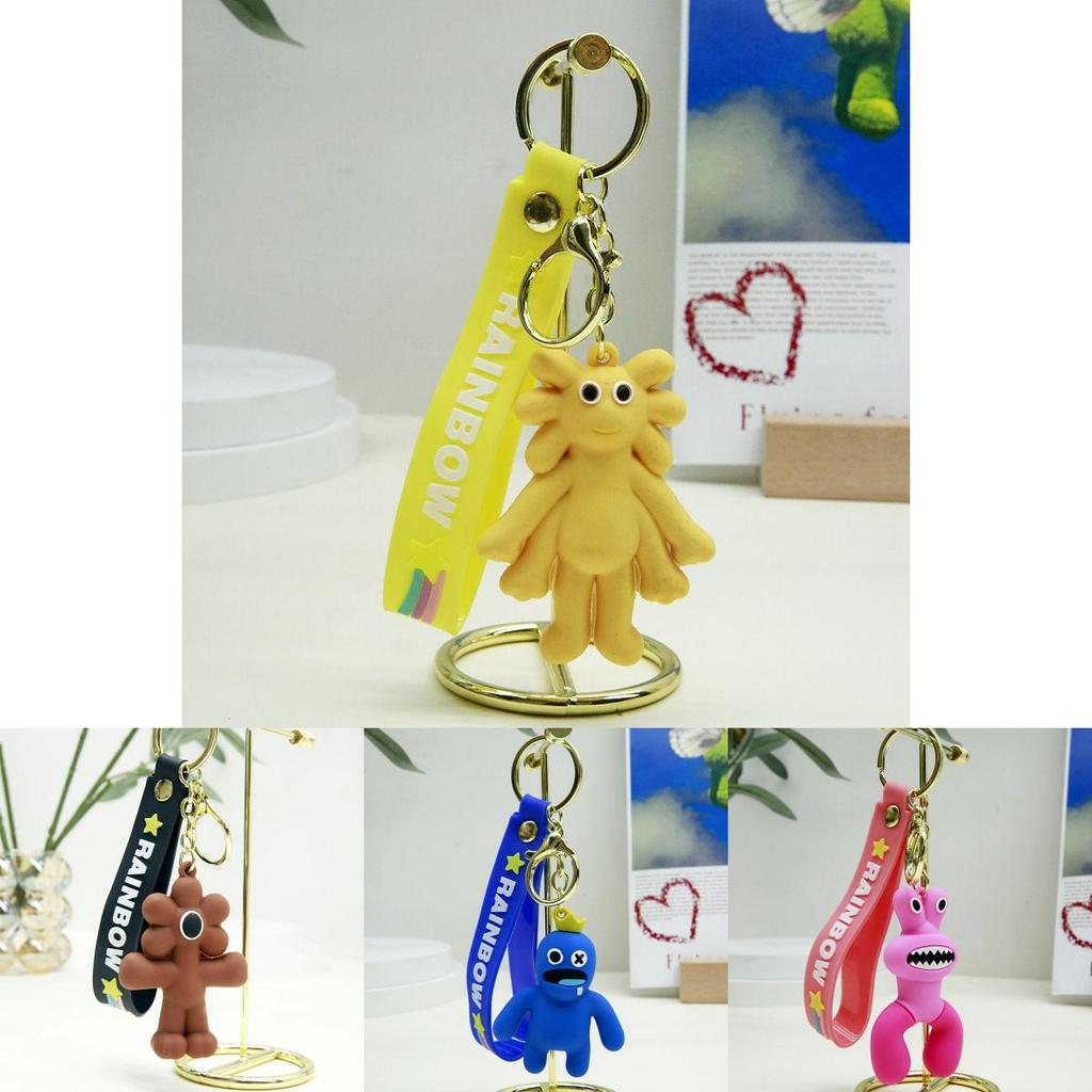 Stylish Roblox Rainbow Friends Pvc Keychain Kids Gift Xmas Ornament
