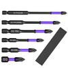 6Pcs Magnetic Screwdriver Bits Non-slip Shockproof Phillips Impact Bits Hex Shank Alloy Steel Bits Suitable for Power Tools