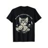 [Funny Cat T-Shirt] Soft Cotton Funny Cat Graphic T-Shirt